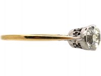 Edwardian 18ct Gold & Platinum, Three Stone Diamond Ring