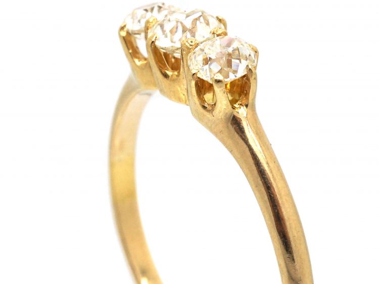 18ct Gold Three Stone Diamond Ring