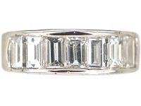 Art Deco 18ct White Gold & Baguette Diamond Ring