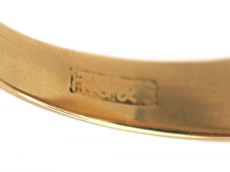 18ct Gold Signet Ring with Intaglio of a Serpent & Crown