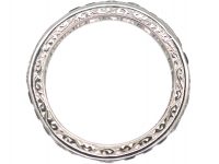 Art Deco Platinum, Diamond & Sapphire Eternity Ring