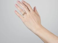 Victorian 18ct Gold Natural Split Pearl & Diamond Ring