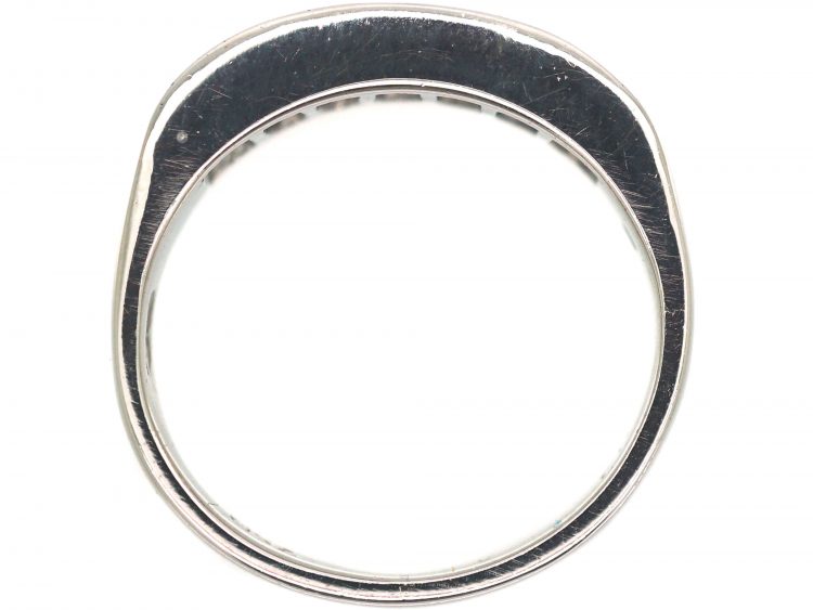 Art Deco 18ct White Gold & Baguette Diamond Ring