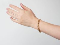 Edwardian 15ct Gold Gate Bracelet
