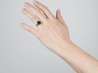 Victorian 18ct Gold Signet Ring with Bloodstone Intaglio of a Heraldic Gryphon
