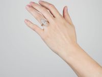 Victorian 18ct Gold, Marquise Shaped Diamond Ring