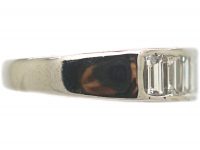 Art Deco 18ct White Gold & Baguette Diamond Ring