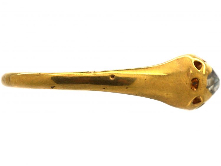 French Mid 18th Century 18ct Gold, Rose Diamond Ring