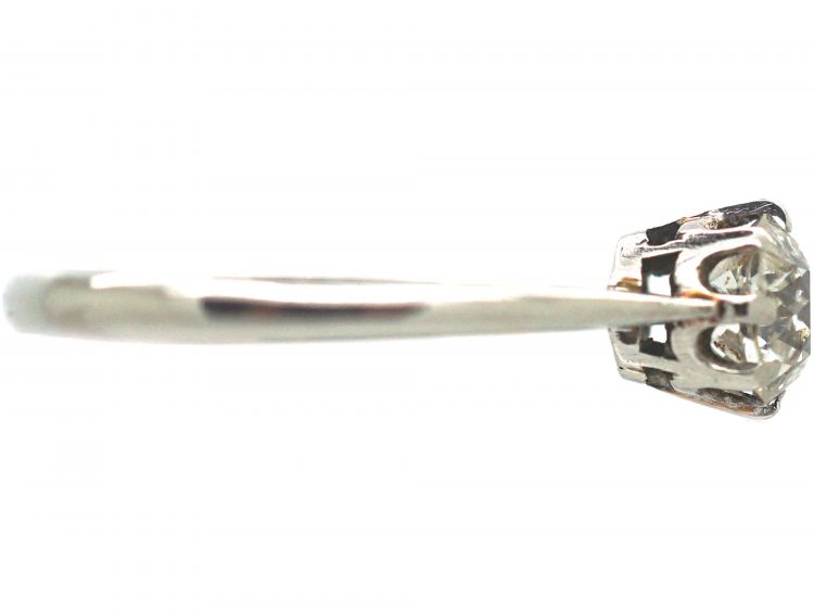 Art Deco Platinum & Diamond Solitaire Ring