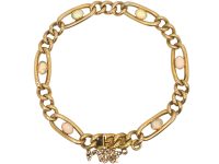 Edwardian 15ct Gold Bracelet set with Opals