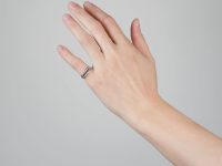 Art Deco 18ct White Gold & Baguette Diamond Ring