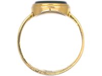 Victorian 18ct Gold Signet Ring with Bloodstone Intaglio of a Heraldic Gryphon