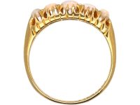 Edwardian 18ct Gold Five Stone Opal Ring