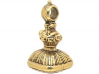 William IV 18ct Gold Seal with Carnelian Intaglio of a Cockerel