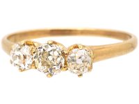18ct Gold Three Stone Diamond Ring
