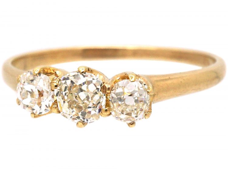 18ct Gold Three Stone Diamond Ring
