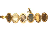 Victorian 15ct Gold Locket with Six Compartments for Photographs