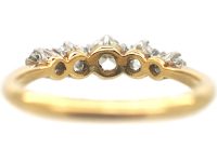 Early 20th Century 18ct Gold & Platinum, Five Stone Diamond Ring