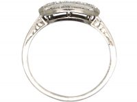 Art Deco Platinum, Diamond Geometric Ring
