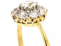 Early 20th Century 18ct Gold Diamond Daisy Cluster Ring