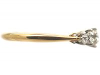 Early 20th Century 18ct Gold & Platinum, Five Stone Diamond Ring