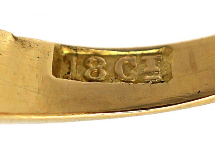 Edwardian 18ct Gold Opal & Diamond Ring