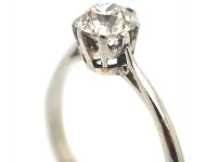 Art Deco Platinum & Diamond Solitaire Ring
