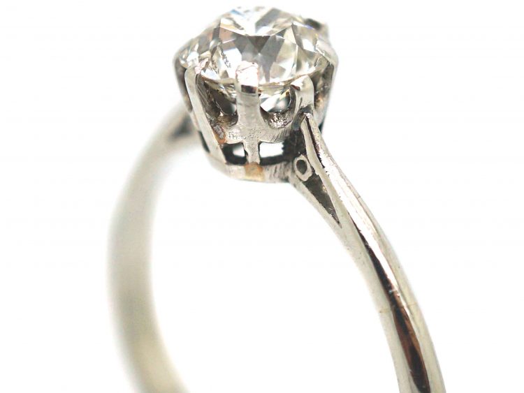 Art Deco Platinum & Diamond Solitaire Ring