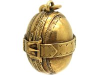 Victorian 15ct Gold Locket with Six Compartments for Photographs