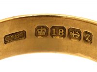 Victorian 18ct Gold Wedding Ring with Fern & Ivy Motifs