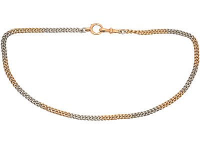 Edwardian 15ct Gold & Platinum Albert Chain