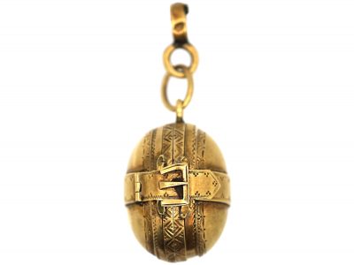 Victorian 15ct Gold Locket with Six Compartments for Photographs