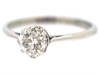 Art Deco Platinum & Diamond Solitaire Ring