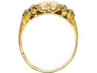 Edwardian 18ct Gold Opal & Diamond Ring
