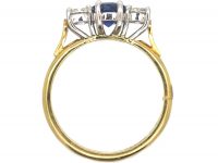 18ct Gold, Sapphire & Diamond Three Stone Ring