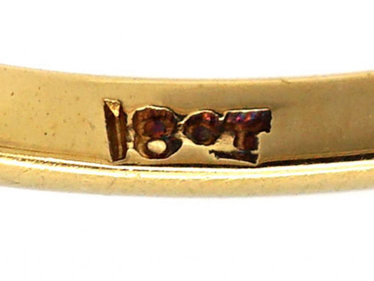 Early 20th Century 18ct Gold & Platinum, Sapphire & Diamond Three Stone Ring