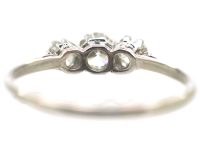 Art Deco Platinum & Three Stone Diamond Ring