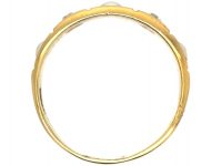Victorian 18ct Gold Natural Split Pearl & Diamond Ring