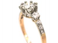Edwardian 18ct Gold Three Stone Diamond Ring
