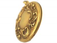 Art Nouveau 14ct Gold Round Locket