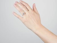 Art Deco 15ct Gold & Platinum, Aquamarine Ring