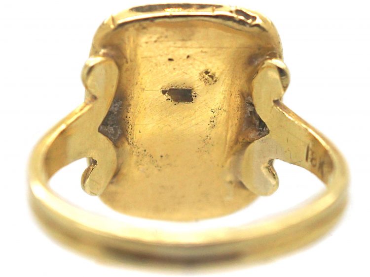 Victorian 18ct Gold Ring with Pense a Moi Motif