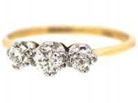 18ct Gold Three Stone Diamond Ring