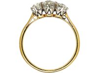 Art Deco 18ct Gold Three Stone Diamond Ring