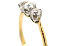 18ct Gold Three Stone Diamond Ring