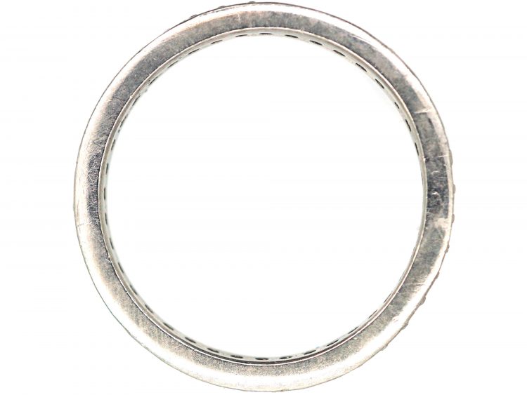 Narrow 18ct White Gold & Diamond Eternity Ring