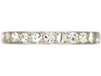 Art Deco 18ct White Gold Diamond Eternity Ring