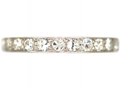 Art Deco 18ct White Gold Diamond Eternity Ring