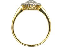 Edwardian 18ct Gold & Platinum, Diamond Daisy Cluster Ring