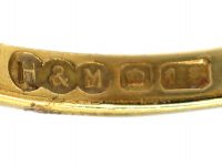 Art Deco 18ct & Platinum, Emerald & Diamond Square Shaped Ring